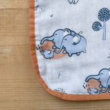 Bib and Blurp Cloth Set( Elephant Print)