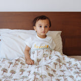 Reversible Mulmul Quilt | Hand-Block Printed Langoor