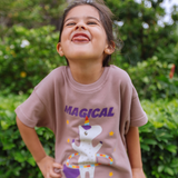 French Terry Tee & Shorts Co-ord Set Uma the Unicorn