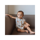 A Day With Dino Organic Muslin Romper