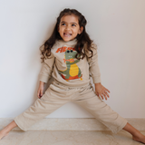 French Terry Tracksuit Set Cleo the Crocodile