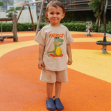 French Terry Tee & Shorts Co-ord Set Cleo the Crocodile