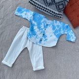 Tie-Dye Wrinkled Muslin Co-ord Set