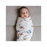 A Day With Dino Organic Muslin Swaddle