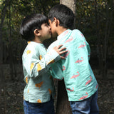 'A Pod of Dolphins' Casual Kurta
