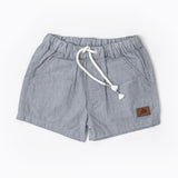 Grey Melange Shorts