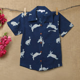 ' A Down of Hares’ Indigo Shirt
