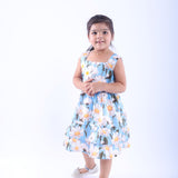 Blue and White Daisy Dress
