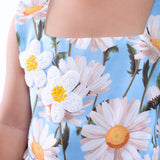 Blue and White Daisy Dress