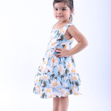 Blue and White Daisy Dress