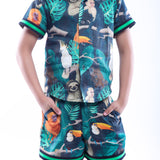 Jungle Print Shirt and Shorts