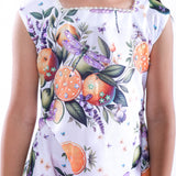 Orange and Dragonfly Printed Dress
