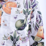 Orange and Dragonfly Printed Shirt and Blue Shorts