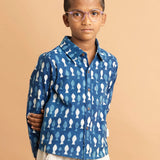 Indigo Fish Shirt
