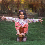 UNISEX ORGANIC KOI PEACH PRINT KURTA +  PANTS