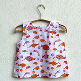 Unisex organic Koi red jhabla with red pants