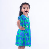 Blue and Green Lemon Dress
