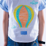 Shirt with Embroidered Hot Balloon
