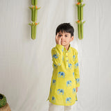 RUPA THE ELEPHANT - ETHNIC WEAR BOYS GREEN