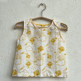 Unisex patang jabla with yellow pants