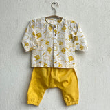 Unisex patang kurta with yellow pants