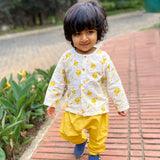 Unisex patang kurta with yellow pants