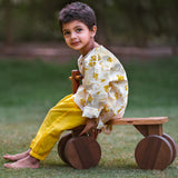 Unisex patang kurta with yellow pants