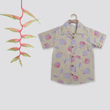 'A Midden of Shells' Beige Shirt