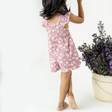 Shirred Jumpsuit Hibiscus