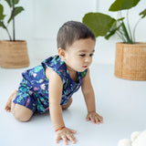 Short Leg Romper - Night Jungle
