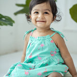 Tie Up Dress With Bloomer