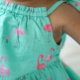 Tie Up Dress With Bloomer