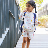 Organic Muslin Sweatshirt & Shorts Set