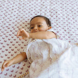 Reversible Mulmul Quilt | Hand-Block Printed Dotted Lotus