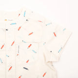 Poplin Shirt Crayon Print
