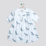 A Mute of Dogs ’ Dress with pockets