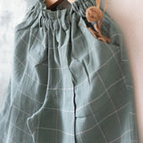 Bubble Baths teal checks co-ord one shoulder top and pant