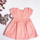 PINK FLORAL FROCK WITH LACE