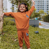 Zen The Zebra Organic Melange Tracksuit Set