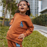 Zen The Zebra Organic Melange Tracksuit Set